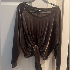 Velour sweatshirt